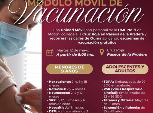 Unidad móvil de vacunación recorrerá las calles de Quma