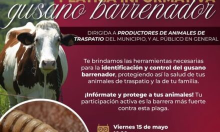 Impartirán plática informativa sobre el Gusano Barrenador en Atotonilco de Tula