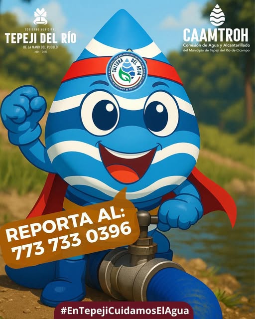 Invitan a reportar tomas clandestinas de agua potable en Tepeji del Río
