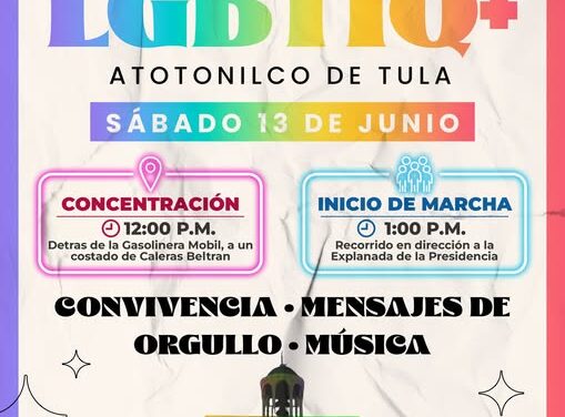 Realizarán Segunda Marcha LGBTIQ+ en Atotonilco de Tula