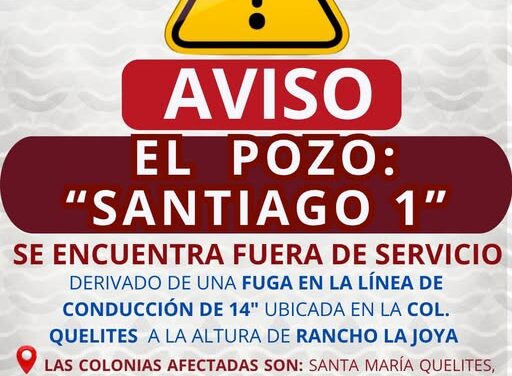 La Comisión del Agua Tepeji atiende reporte de fuga de agua