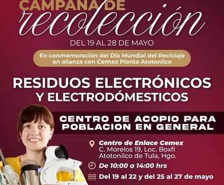Organizan en Atotonilco campaña en el marco del Día Mundial del Reciclaje