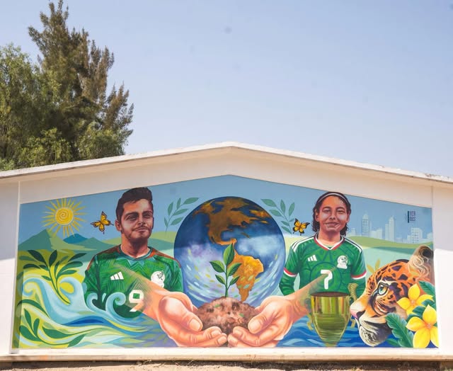 Inauguran mural en escuela secundaria de Tepeji del Río
