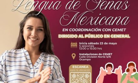 Inscríbete en el curso básico de lengua de señas mexicana