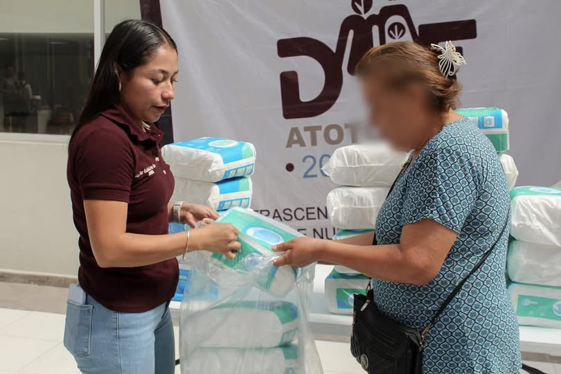DIF Atotonilco entregó 100 paquetes de pañales