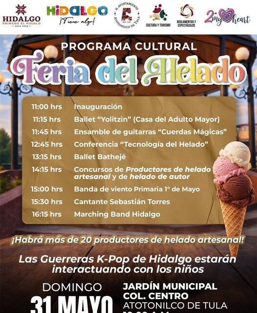 No te pierdas la Feria del Helado 2026 en Atotonilco de Tula