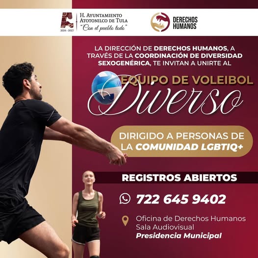 Abren convocatoria para formar Equipo de Voleibol Diverso en Atotonilco deTula