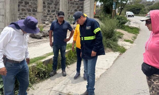 Director de la CAAMTROH supervisa necesidades de infraestructura hidráulica en Tianguistengo