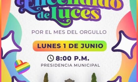 Encenderán luces por el mes del orgullo en Tepeji del Río