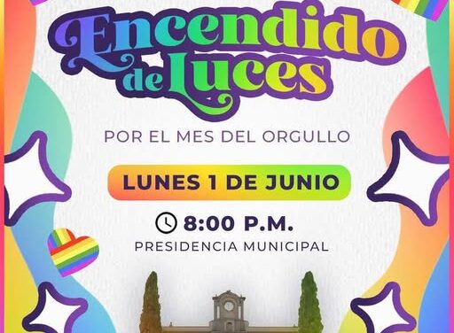 Encenderán luces por el mes del orgullo en Tepeji del Río