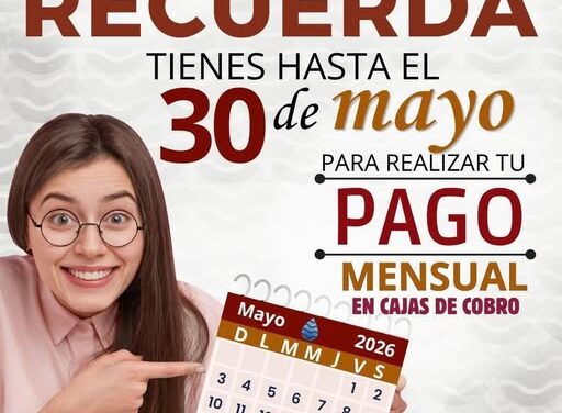 Último día para el pago mensual de servicio de agua potable en Tepeji