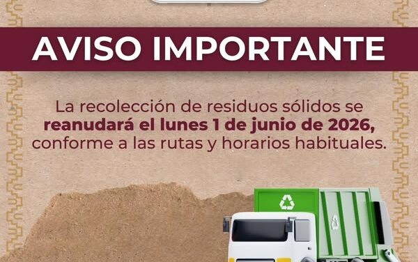 Reanudan recolección de residuos sólidos en horarios y rutas habituales en Tula de Allende