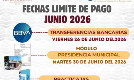 Conoce las fecha límite de pago de tu servicio de agua potable en Tepeji