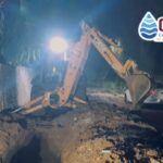 CAAMTROH concluye trabajos de reparación de fuga de agua