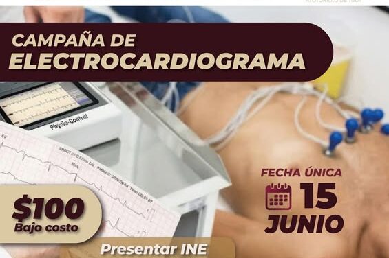 DIF Atotonilco de Tula te invita a la Campaña de Electrocardiograma a Bajo Costo
