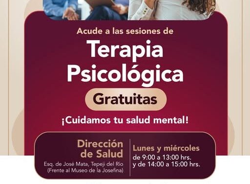 Sesiones Psicológicas gratuitas en Salud Pública de Tepeji del Río