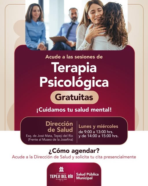Sesiones Psicológicas gratuitas en Salud Pública de Tepeji del Río