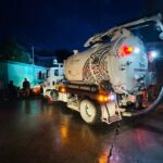 La Comisión de Agua Tepeji labora en reducir afectaciones ocasionadas por la acumulación de agua y la obstrucción de infraestructura pluvial y sanitaria tras las lluvias