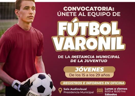 Forma parte del equipo de fútbol varonil de la Instancia Municipal de la Juventud de Atotonilco de Tula