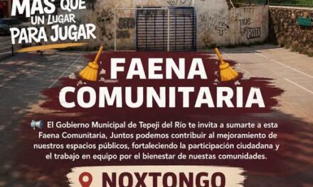 Habrá Faena Comunitaria en Colonia de Tepeji