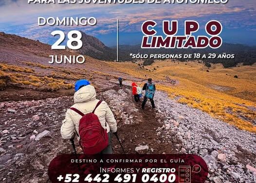 Organizan Jornada de Senderismo para Juventudes de Atotonilco de Tula