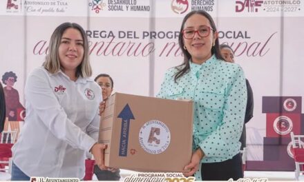 Atotonilco de Tula entrega los primeros 750 apoyos del Programa Alimentario Municipal