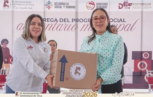 Atotonilco de Tula entrega los primeros 750 apoyos del Programa Alimentario Municipal