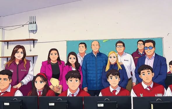 Entregan equipos de cómputo al Telebachillerato de Santa Ana Azcapotzaltongo