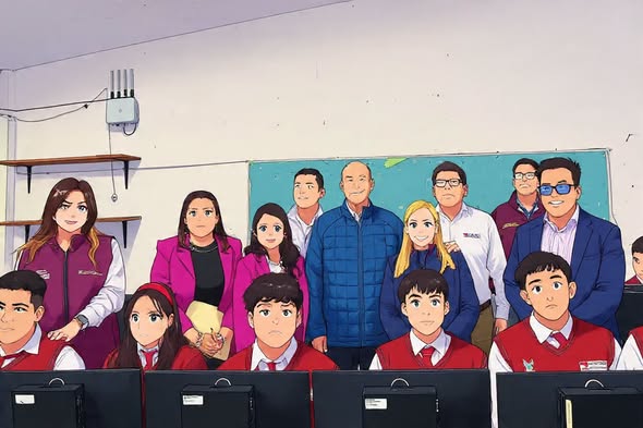 Entregan equipos de cómputo al Telebachillerato de Santa Ana Azcapotzaltongo