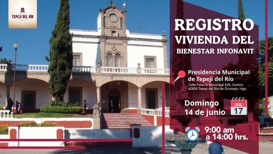 Instalarán en Tepeji del Río, módulo de inscripción al programa Vivienda para el Bienestar de Infonavit