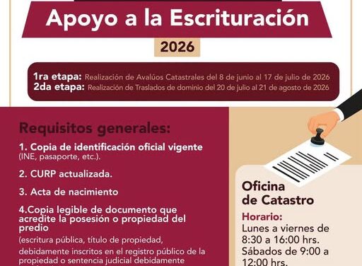 Inicia Programa Municipal de Apoyo a la Escrituración 2026 en Tepeji del Río