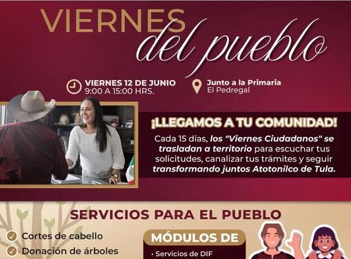Habrá Jornada de Atención Ciudadana directa en El Pedregal