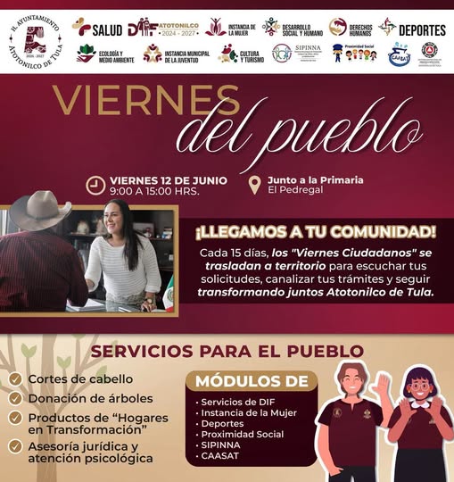 Habrá Jornada de Atención Ciudadana directa en El Pedregal
