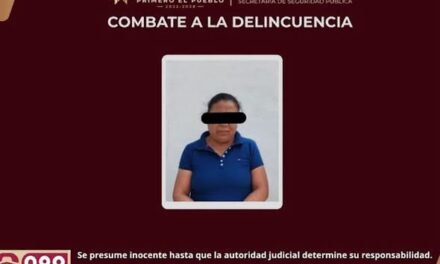 Aseguran a mujer por presunta extorsión a comerciantes en Central de Abastos de Tezontepec de Aldama