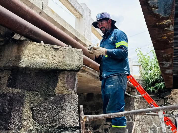 Comisión de Agua Tepeji repara fuga de agua potable en Palo Grande
