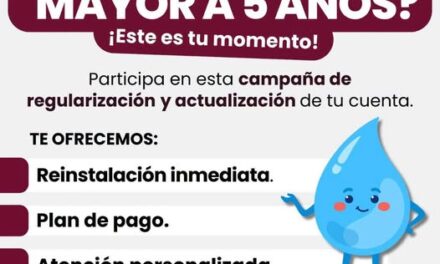 Inicia campaña de regularización y actualización de cuenta de agua potable en Tula de Allende
