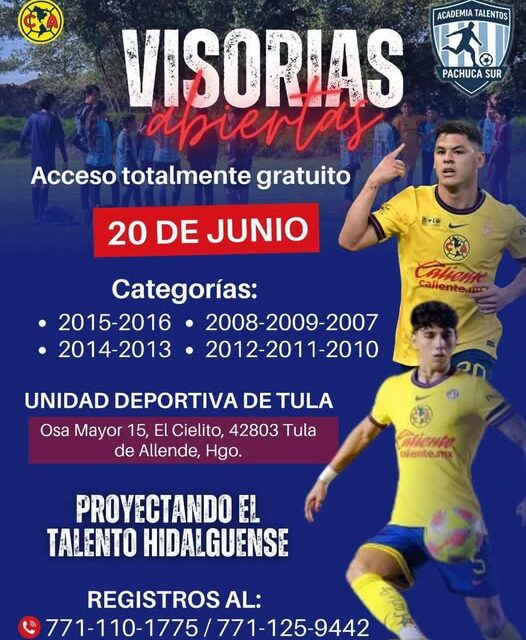 VISORÍA OFICIAL CLUB AMÉRICA – TULA DE ALLENDE HIDALGO
