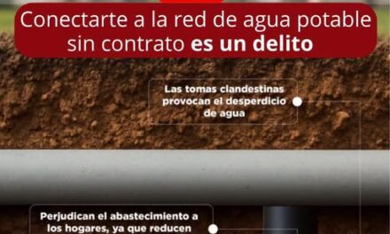 Una toma clandestina de agua no solo es ilegal, también afecta a toda la comunidad