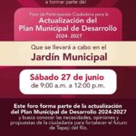 Participa en el Foro de Participación Ciudadana para la Actualización del Plan Municipal de Desarrollo 2024–2027