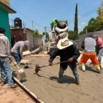 Con trabajo en equipo, avanza pavimentaión de la calle Prolongación Lázaro Cárdenas