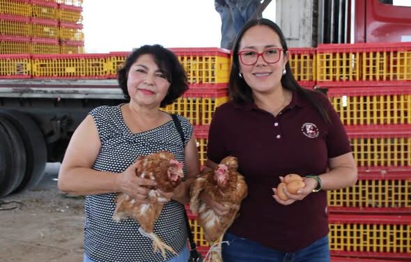 Yocelyn Tovar encabez entrega del programa «Gallinas de Postura» a bajo costo