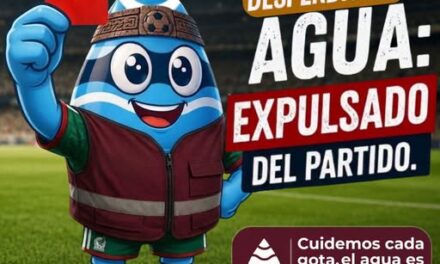 ¡Tarjeta roja al desperdicio de agua!