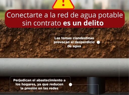 Una toma clandestina no solo es ilegal, también afecta a toda la comunidad