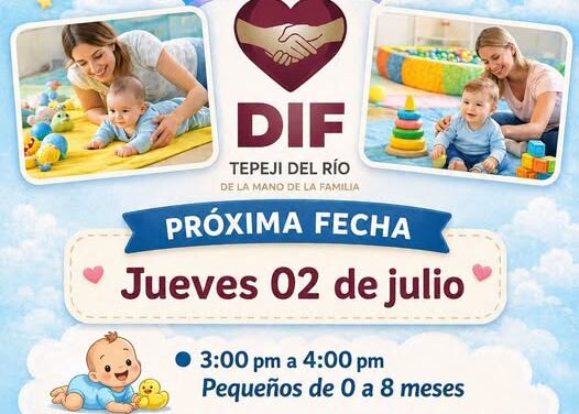 DIF Tepeji del Río te invita a participar en el programa de Estimulación Temprana