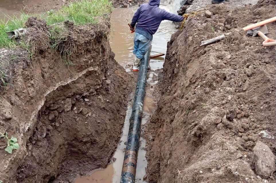 Concluyen trabajos de sustitución de linea de conducción en Tianguistengo