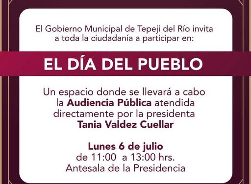 Alcaldesa de Tepeji encabezará «El Día del Pueblo»