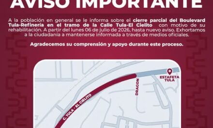 Habrá cierre parcial de circulación por trabajos de rehabilitación en Tula de Allende