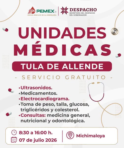 La Unidad Médica estará dando servicio en la comunidad de Michimaloya