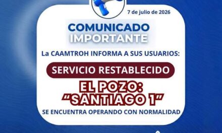 Reestablecen servicio de agua en Tepeji del Río tras concluir trabajos de reparación de fuga