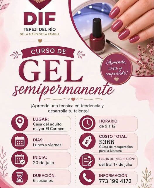 DIF #Tepeji te invita a aprender una de las técnicas más innovadoras en el mundo de las uñas